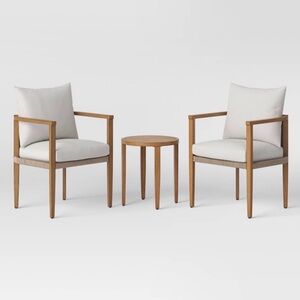 Elegant Cream and Brown outdoor set